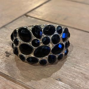 Gold and black bracelet